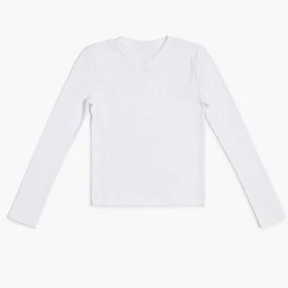 Plain white teen girls shirt